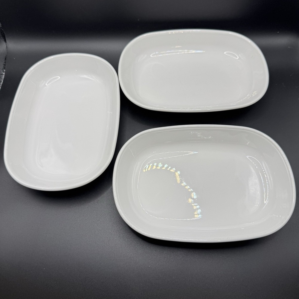 3 Vintage Corning Ware P-140-B Baking/Snack Dishes 7" x 5"